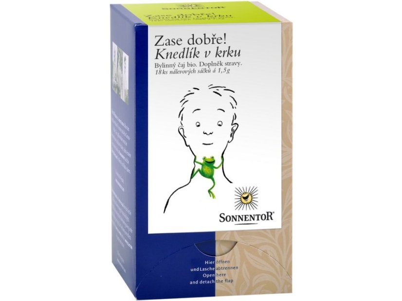 Knedlík v krku - bylinný čaj BIO 27 g