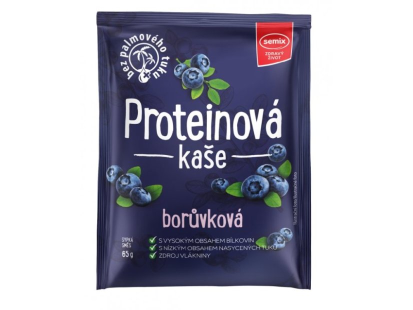 Proteinová kaše borůvková 65 g