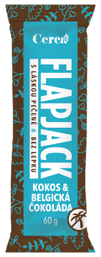 Flapjack Belgická čokoláda mandle kokos, gluten free 60 g