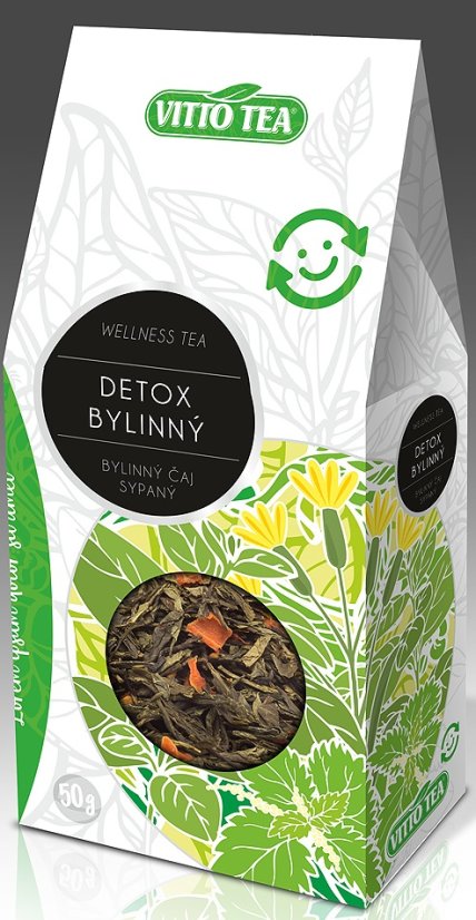 Wellness Detox bylinný sypaný čaj 50g Vitto Tea 50 g