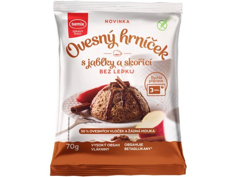 Ovesný hrníček s jablky a skořicí 70 g