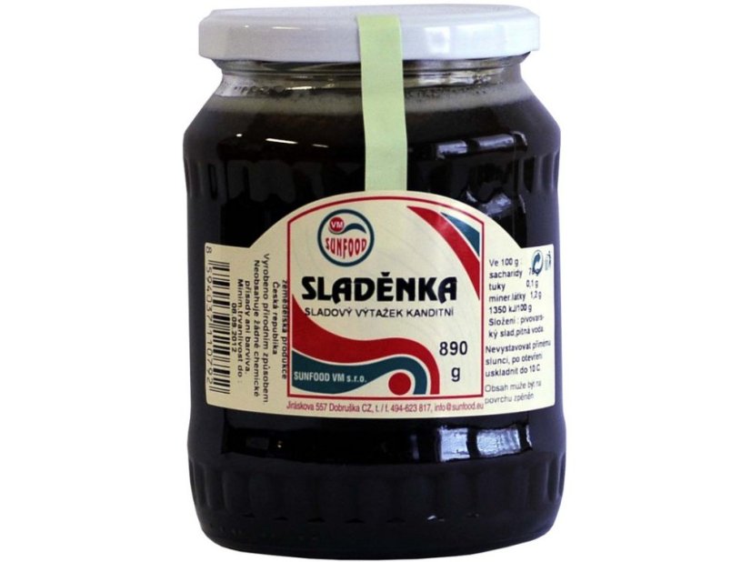 Sladěnka - ječmenný slad, 890 g