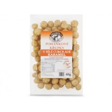 Pohankové křupky bílá čokoláda - karamel 60 g
