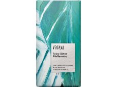 Bio Hořká čokoláda s mátovou náplní 100g, VIVANI 100 g