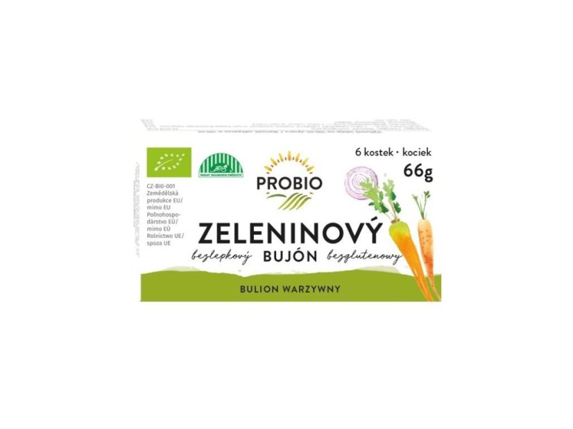 Bujón zeleninový kostky 6x0,5L BIO 66 g Bujón zeleninový kostky 6x0,5L BIO 66 g