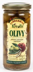 Řecké olivy se sušenými rajčaty KREOLIS 240 g