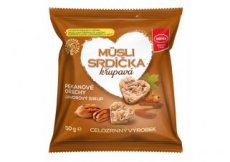 Musli srdíčka s pekanovými ořechy a javorovým sirupem 50g , Semix 50 g