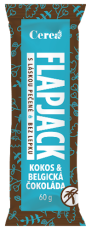 Flapjack Belgická čokoláda mandle kokos, gluten free 60 g Flapjack Belgická čokoláda mandle kokos, gluten free 60 g