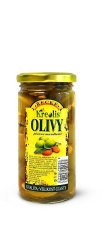 Řecké olivy zelené s mandlí KREOLIS 240 g