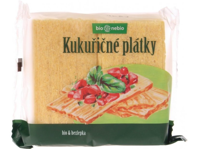 Bio kukuřičné plátky křupavé 100 g BIONEBIO