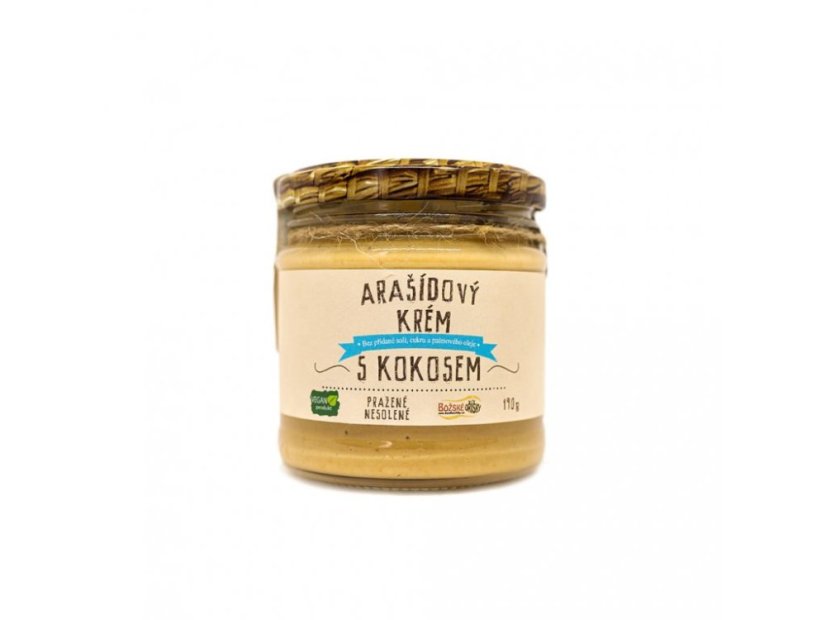 Arašídový krém s kokosem BOŽSKÉ OŘÍŠKY 190 g