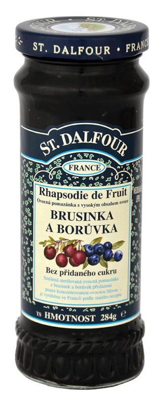 Džem Brusinka borůvka 284g ST.DALFOUR 284 g