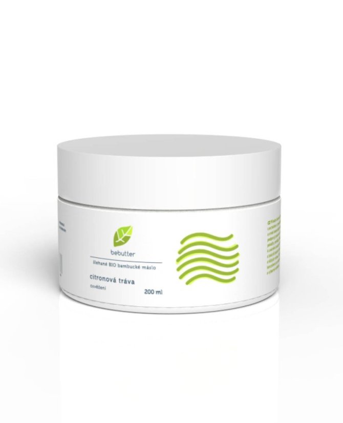 Šlehané BIO bambucké máslo citronová tráva 200 ml