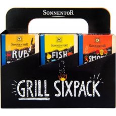 Grilovací sada 6 grilovacích koření BIO 415 g