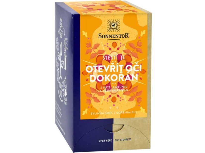 Štěstí je otevřít oči dokořán bylinná směs BIO s kořením 31 g
