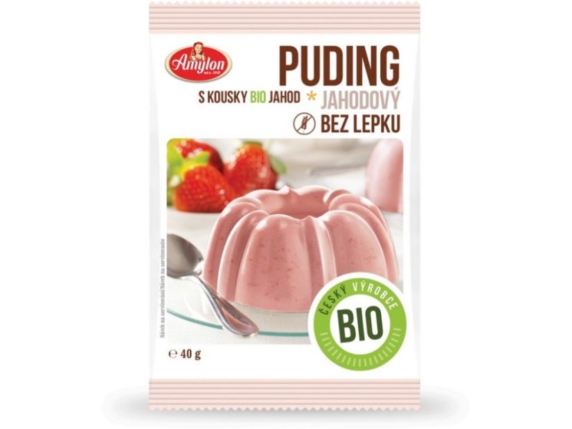 Puding jahodový BIO 40 g