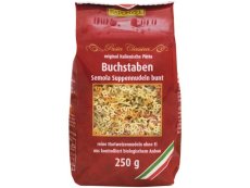 Písmenka semolina barevná BIO 250 g