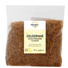 Nudle pšeničné celozrnné vlasové BIO 300 g