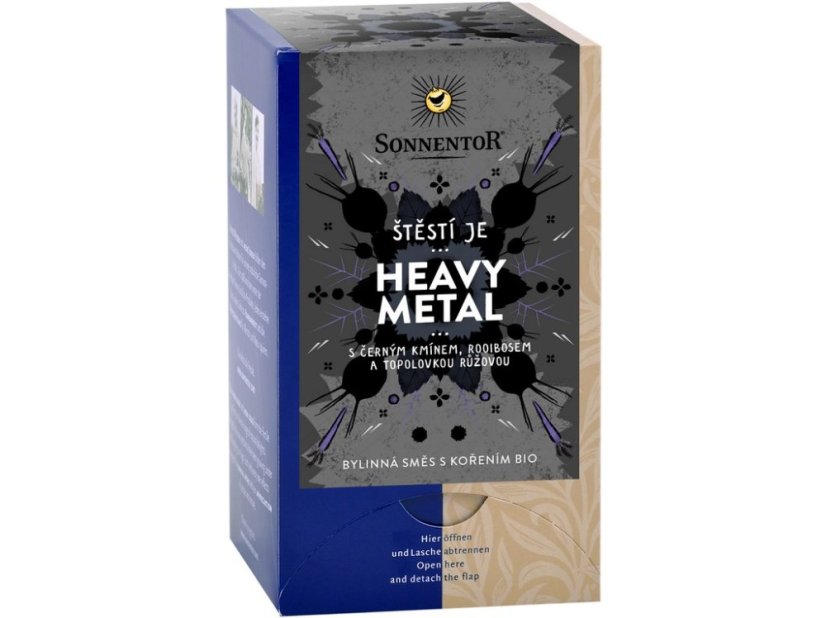 Štěstí je heavy metal bylinný čaj s kořením BIO 27 g Štěstí je heavy metal bylinný čaj s kořením BIO 27 g