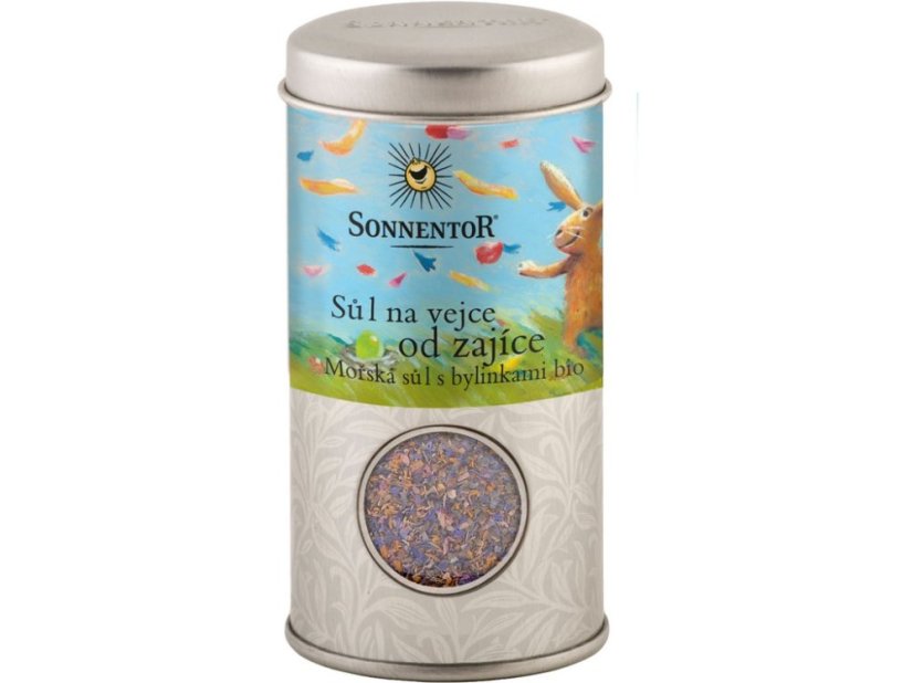 Sůl na vejce od zajíce - mořská sůl s bylinkami BIO 90 g Sůl na vejce od zajíce - mořská sůl s bylinkami BIO 90 g