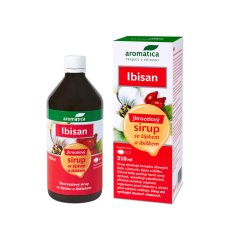 Jitrocelový sirup Ibisan se šípkem a ibiškem 210 ml