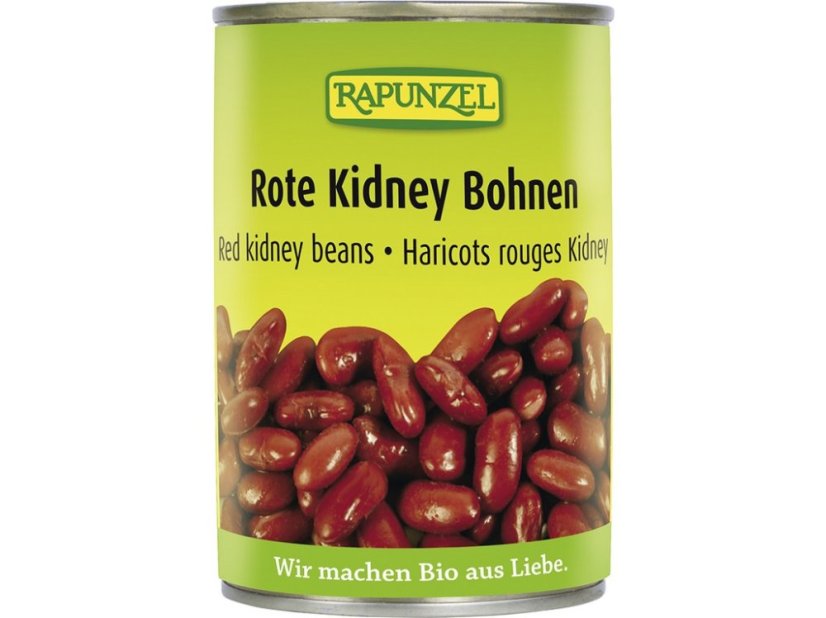 Bio fazole červené ledvina sterilované Rapunzel 400 g