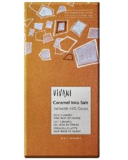 Mléčná čokoláda s karamelem a solí BIO 80 g VIVANI