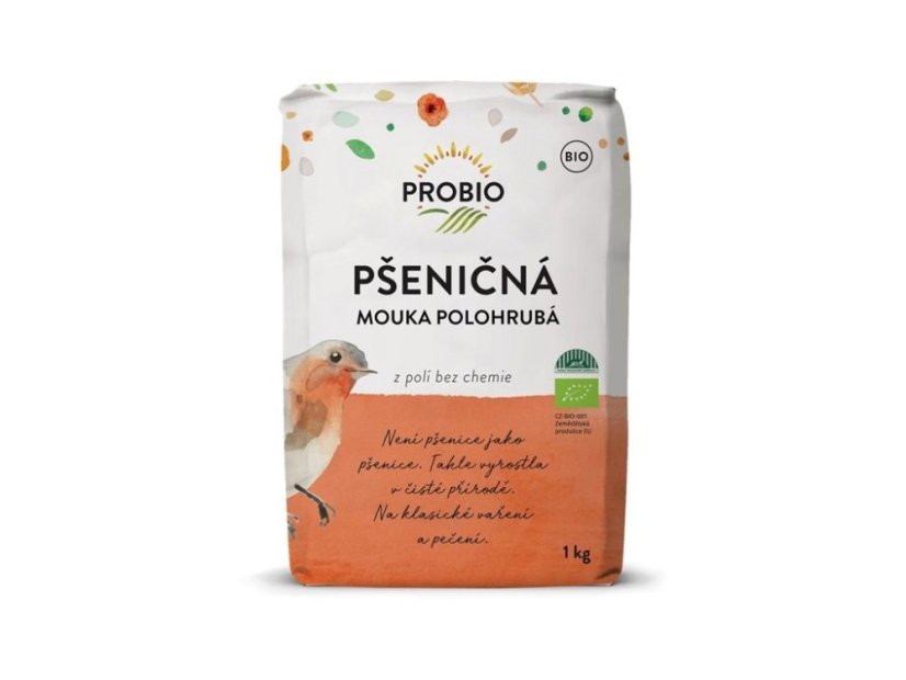 Mouka pšeničná polohrubá BIO 1 kg
