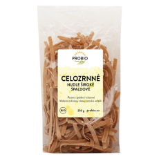 Nudle špaldové celozrnné široké BIO 250 g Nudle špaldové celozrnné široké BIO 250 g