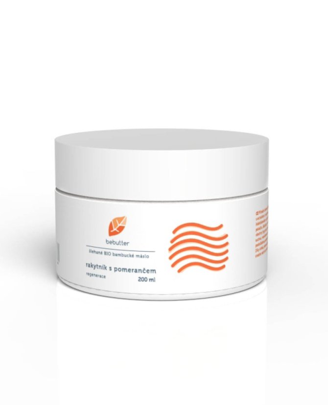 Šlehané BIO bambucké máslo rakytník s pomerančem 200 ml Šlehané BIO bambucké máslo rakytník s pomerančem 200 ml