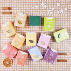 laSaponaria Tuhé olivové mýdlo BIO - Růžový olej a bambucké máslo (100 g)