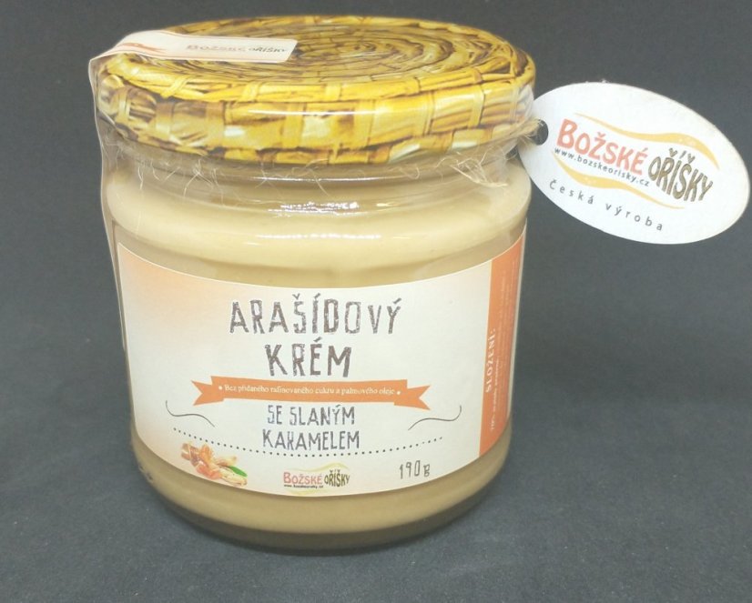 Arašídový krém se slaným karamelem BOŽSKÉ OŘÍŠKY 190 g
