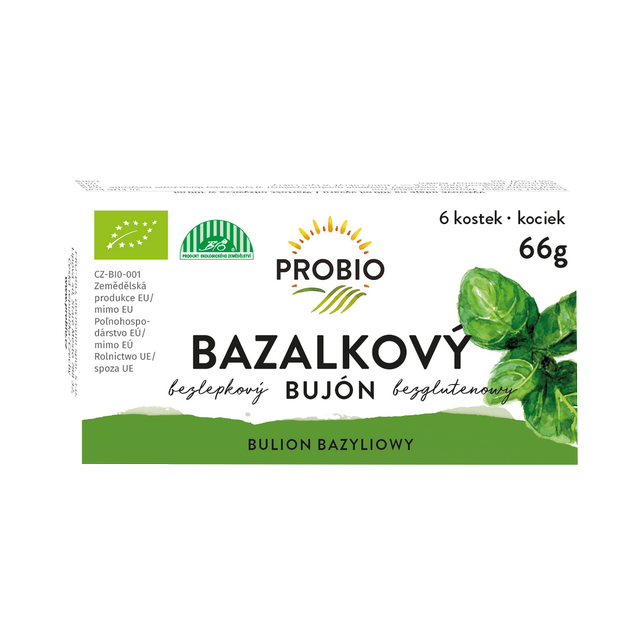 Bujón bazalkový - kostky BIO 6 x 0,5 l 66 g