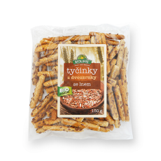 Tyčinky z dvouzrnky se lnem 150 g BIOLINIE
