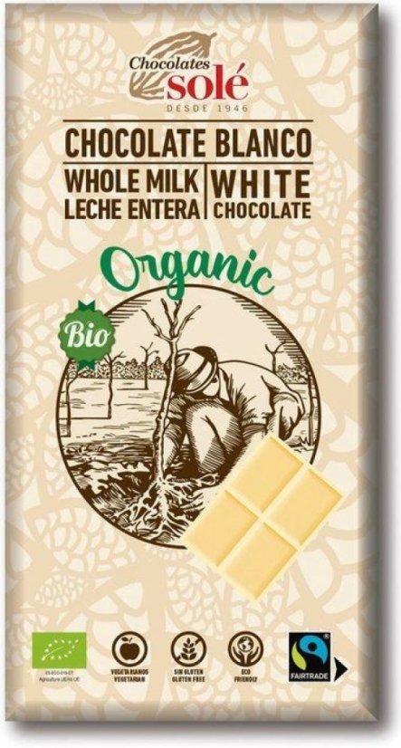 BIO bílá čokoláda 100 g BIO bílá čokoláda 100 g