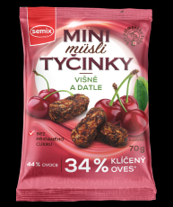 Mini müsli tyčinky s višněni bez lepku 70 g