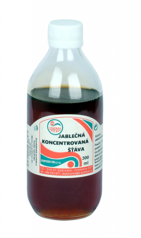 Jablečná koncentrovaná šťáva 300ml Jablečná koncentrovaná šťáva 300ml