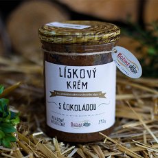 Lískový krém s Bio mléčnou čokoládou BOŽSKÉ OŘÍŠKY 390 g Lískový krém s Bio mléčnou čokoládou BOŽSKÉ OŘÍŠKY 390 g