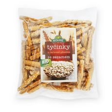 Tyčinky z červené pšenice se sezamem BIO 100 g BIOLINIE