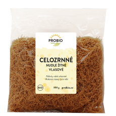 Nudle žitné celozrnné vlasové BIO 300 g