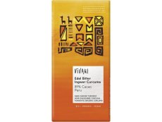 Bio hořká čokoláda 89% s zázvor a kurkuma 80 g